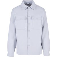 Urban Classics Langarmhemd - Plain Overshirt - S bis 4XL - für Männer - Größe 3XL - hellgrau von Urban Classics