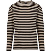 Urban Classics Langarmshirt - Regular Stripe LS - S bis XXL - für Männer - Größe L - schwarz/weiß von Urban Classics