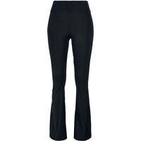 Urban Classics Leggings - Ladies Recycled High Waist Flared Leggings - XS bis 4XL - für Damen - Größe XS - schwarz von Urban Classics