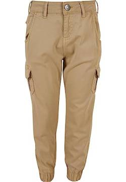 Urban Classics Mädchen Girls High Waist Cargo Pants Hose, unionbeige, 134/140 von Urban Classics