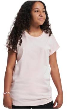 Urban Classics Mädchen Girls Organic Extended Shoulder Tee T-Shirt, pink, 158/164 von Urban Classics