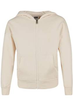 Urban Classics Mädchen Girls Organic Terry Zip Hoody Kapuzenpullover, whitesand, 110/116 von Urban Classics