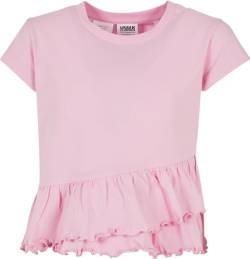 Urban Classics Mädchen Girls Organic Volant Tee T-Shirt, girlypink, 134/140 von Urban Classics