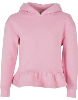 Urban Classics Mädchen Kapuzenpullover Girls Organic Volants Hoody girlypink 110/116 von Urban Classics