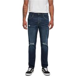 Urban Classics Men's Distressed Strech Denim Pants Jeans, darkblue Destroyed Washed, 30 von Urban Classics