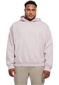 Urban Classics Men's Heavy Terry Garment Dye Hoody Sweatshirt, Lilac, 5XL von Urban Classics