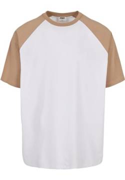Urban Classics Men's TB4908-Organic Oversized Raglan Tee T-Shirt, White/unionbeige, S von Urban Classics