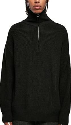 Urban Classics Men's TB5549-Oversized Knitted Troyer Sweatshirt, Black, S von Urban Classics