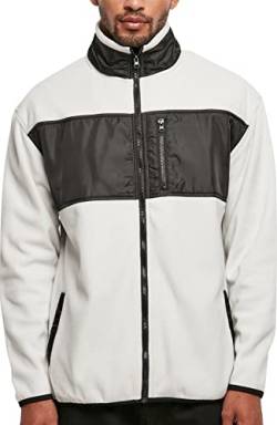 Urban Classics Men's TB5533-Patched Micro Fleece Jacket Jacke, wolfgrey, S von Urban Classics