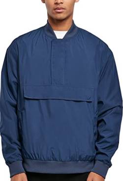 Urban Classics Men's Pullover Bomber Jacket Jacke, darkblue, XL von Urban Classics