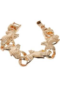 Urban Classics Pray Hands Bracelet, gold, L/XL von Urban Classics