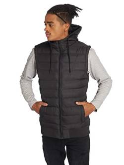 Urban Classics Small Bubble Hooded Vest Weste blackblack, L von Urban Classics