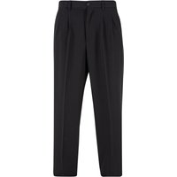 Urban Classics Stoffhose - Wide Fit Pants - W31L32 bis W38L34 - für Männer - Größe W34L34 - schwarz von Urban Classics