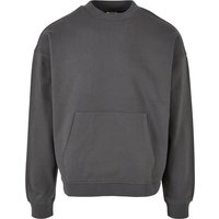 Urban Classics Sweatshirt - Boxy Pocket Crew - S bis XXL - für Männer - Größe L - grau von Urban Classics