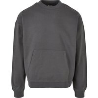 Urban Classics Sweatshirt - Boxy Pocket Crew - S bis XXL - für Männer - Größe XL - grau von Urban Classics
