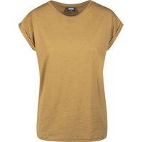 Urban Classics T-Shirt - Ladies Extended Shoulder Tee - XS bis 5XL - für Damen - Größe XXL - sand von Urban Classics