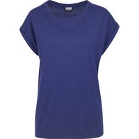 Urban Classics T-Shirt - Ladies Extended Shoulder Tee - XS bis XL - für Damen - Größe M - lila von Urban Classics