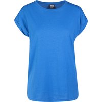 Urban Classics T-Shirt - Ladies Extended Shoulder Tee - XS bis XL - für Damen - Größe XL - blau von Urban Classics