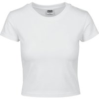 Urban Classics T-Shirt - Ladies Stretch Jersey Cropped Tee - XS bis XL - für Damen - Größe XL - weiß von Urban Classics