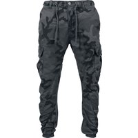 Urban Classics Trainingshose - Cargo Jogging Pants - S bis XXL - für Männer - Größe XL - darkcamo von Urban Classics