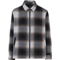 Urban Classics Übergangsjacke - Zipped Shirt Jacket - S bis 4XL - für Männer - Größe 3XL - schwarz/beige von Urban Classics