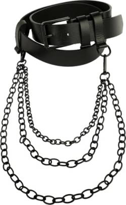 Urban Classics Unisex Belt with Chain Gürtel, Black, L/XL von Urban Classics
