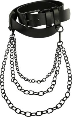 Urban Classics Unisex Belt with Chain Gürtel, Black, S/M von Urban Classics