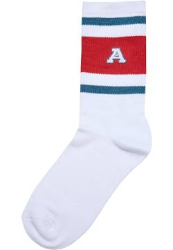 Urban Classics Unisex College Team Socks, Bottlegreen/hugered/White, 39-42 von Urban Classics