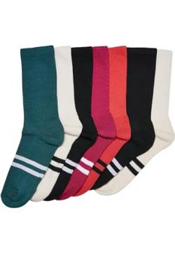 Urban Classics Unisex Double Stripes 7-Pack Socken, Wintercolor, 35-38 von Urban Classics