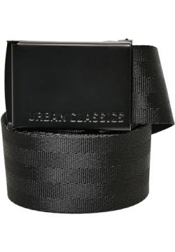 Urban Classics Unisex Easy Polyester Belt Gürtel, Black, S/M von Urban Classics