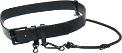 Urban Classics Unisex TB4638-Imitation Leather Belt with Key Chain Gürtel, Black, S/M von Urban Classics