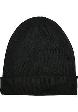 Urban Classics Unisex Recycled Basic Beanie Hat, Black, one Size von Urban Classics