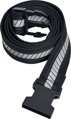 Urban Classics Unisex Reflective Belt Gürtel, Black/Black/Silver, S/M von Urban Classics