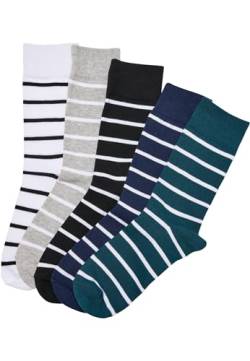 Urban Classics Unisex Small Stripes 5-Pack Socks, wintercolor, 39-42 von Urban Classics