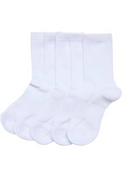 Urban Classics Unisex Sport Kids 5-Pack Socks, White, 39-42 von Urban Classics