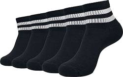 Urban Classics Unisex Sporty Half Cuff Logo 5-Pack Socken, Black, 35-38 von Urban Classics