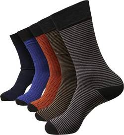 Urban Classics Unisex Stripes and Dots 5-Pack Socken, Multicolor, 47-50 von Urban Classics
