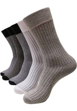 Urban Classics Unisex Stripes and Dots 5-Pack Socken, blk/h.Grey/wht, 39-42 von Urban Classics