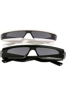 Urban Classics Unisex Sunglasses Alabama 2-Pack Sonnenbrille, Black/White, one Size von Urban Classics