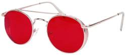 Urban Classics Unisex Sunglasses Chios Sonnenbrille, Gold/red, one Size von Urban Classics