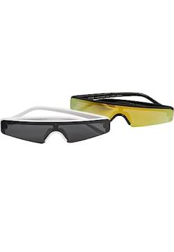 Urban Classics Unisex Sunglasses Kos 2-pack Sonnenbrille, Black/White, Einheitsgröße EU von Urban Classics
