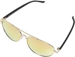 Urban Classics Unisex Sunglasses Mumbo Mirror UC Sonnenbrille, Gold/orange, one Size von Urban Classics