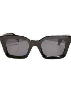 Urban Classics Unisex TB4216-Sunglasses Poros with Chain Sonnenbrille, Black/Black, one Size von Urban Classics