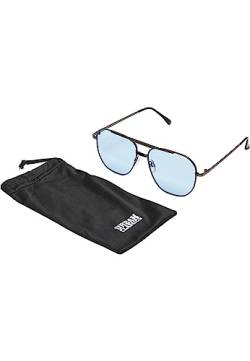 Urban Classics Unisex TB6447-Sunglasses Manila Sonnenbrille, Gunmetal/batikblue, one Size von Urban Classics