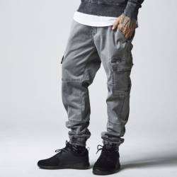 Urban Classics - Washed Cargo Twill Freizeit Hose von Urban Classics