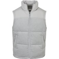 Urban Classics Weste - Cord Vest - S bis XXL - für Männer - Größe L - grau von Urban Classics