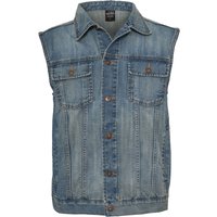 Urban Classics Weste - Denim Vest - S bis XXL - für Männer - Größe M - hellblau von Urban Classics