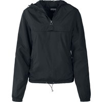 Urban Classics Windbreaker - Ladies Basic Windrunner - XS bis 5XL - für Damen - Größe 4XL - schwarz von Urban Classics