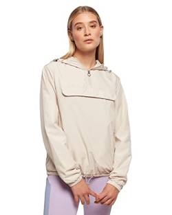 Urban Classics Women's Ladies Basic Pull Over Jacket Jacke, Beige, XS von Urban Classics