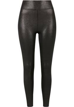 Urban Classics Women's Ladies High Waist Glamour Leggings Yoga Pants, sparklingblack, M von Urban Classics